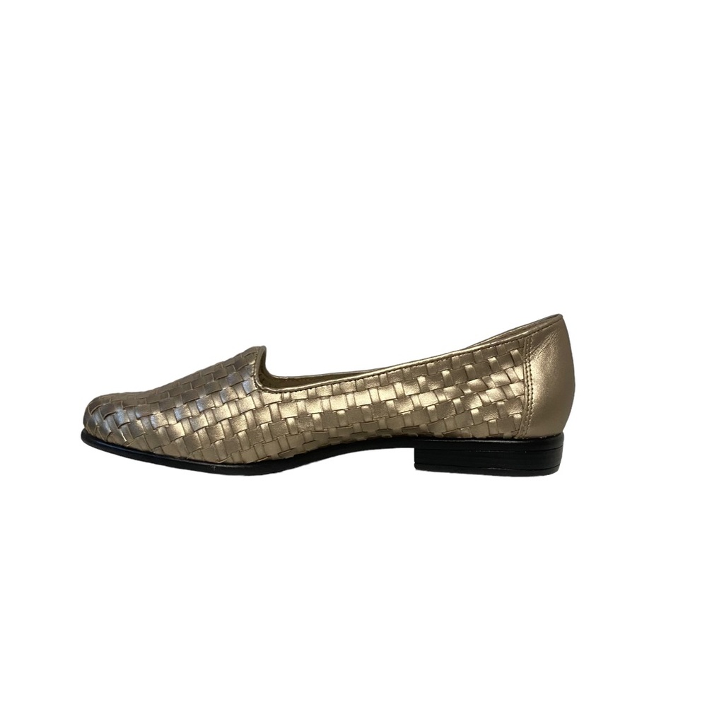 Trotters Metallic Woven Loafers in Gold and Silver Tones - Picture 2 of 11